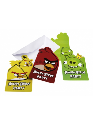 Convite Angry Birds 6